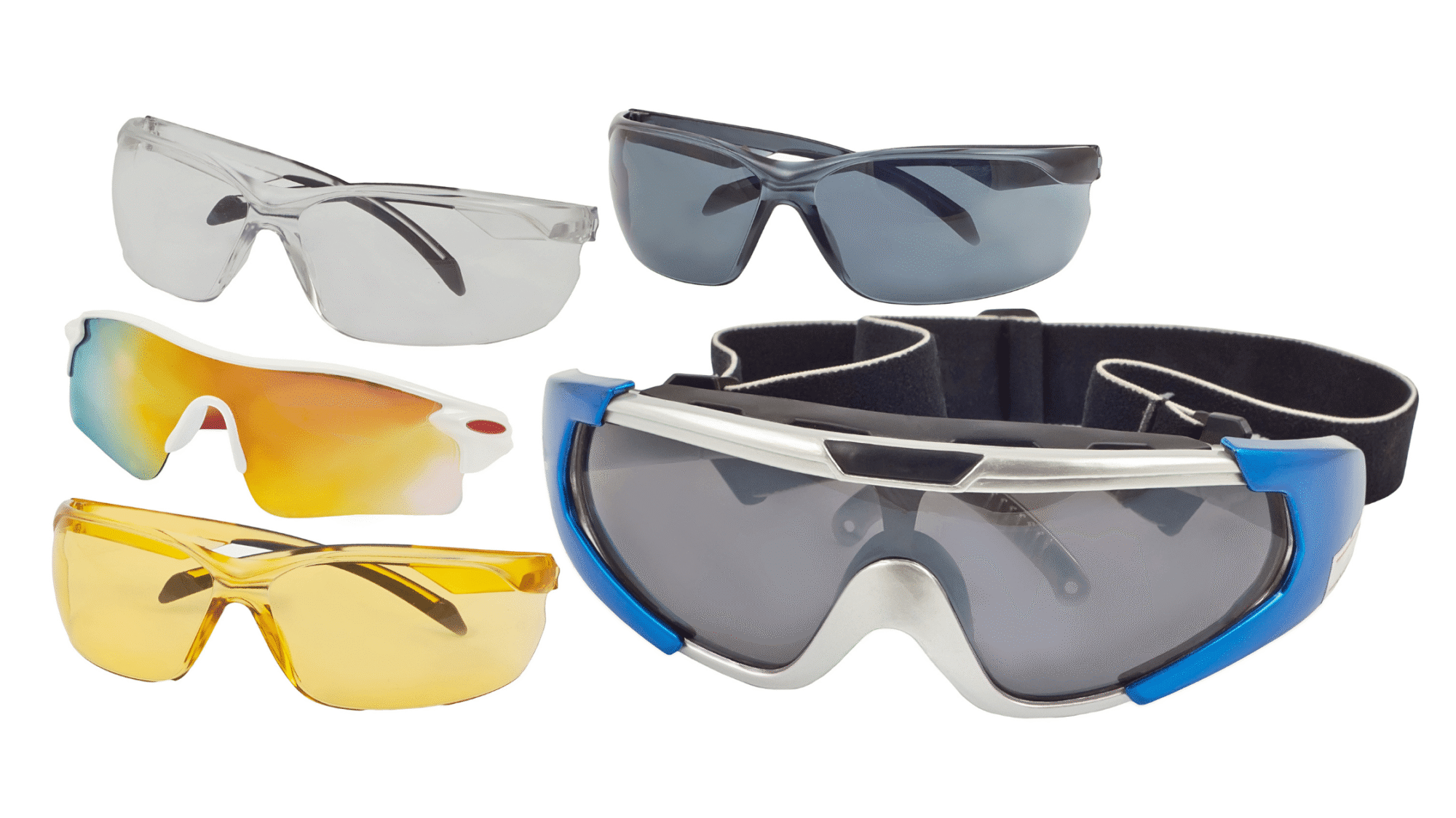 Gafas deportivas con lentes de distintos colores