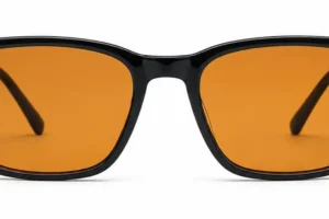 Lentes de biohacking Ritmia, modelo Cuadrado color Negro, vista frontal