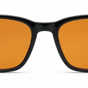 Lentes de biohacking Ritmia, modelo Cuadrado color Negro, vista frontal