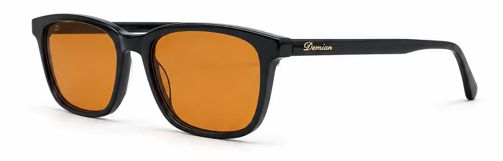 Lentes de biohacking Ritmia Day, modelo Cuadrado color Negro, vista lateral